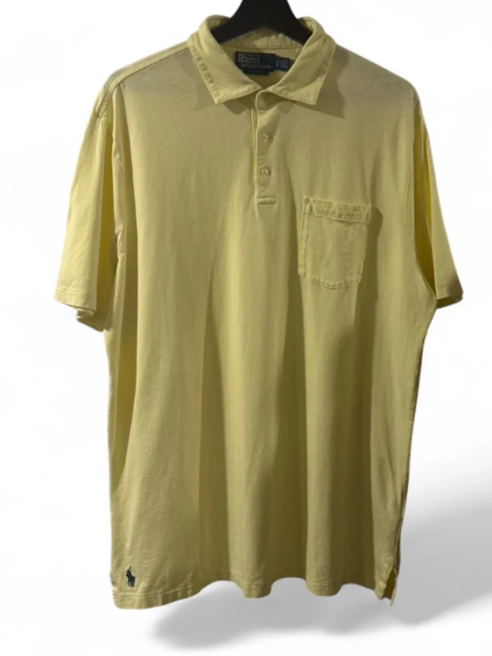 Polo Ralph Lauren Yellow Short Sleeve Pocket Polo Size Men’s Large